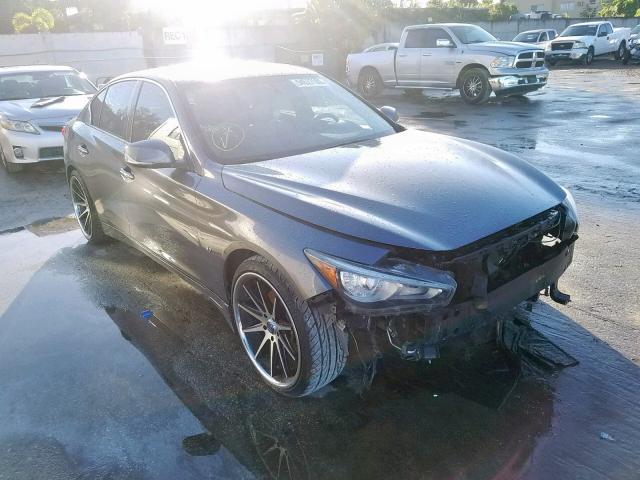 JN1BV7AR0FM413900 - 2015 INFINITI Q50 BASE GRAY photo 1