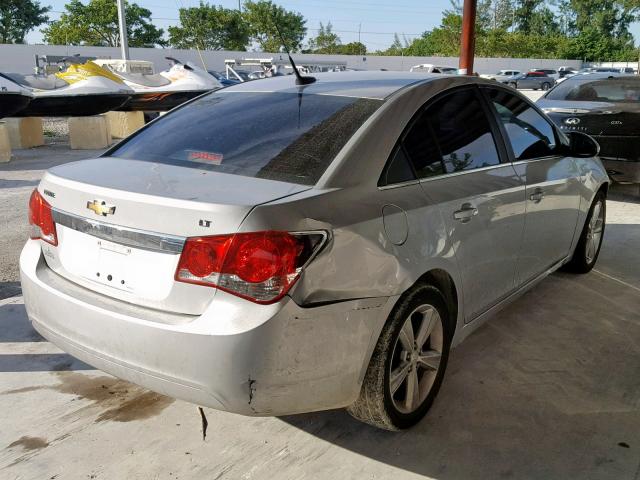 1G1PE5SB4E7404180 - 2014 CHEVROLET CRUZE LT SILVER photo 4