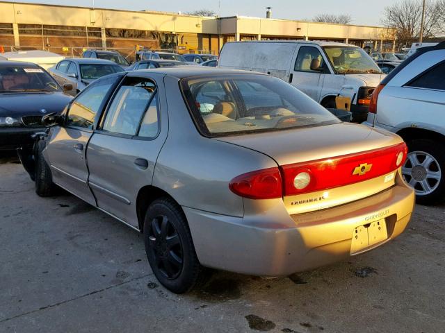 1G1JF52F247295562 - 2004 CHEVROLET CAVALIER L GOLD photo 3