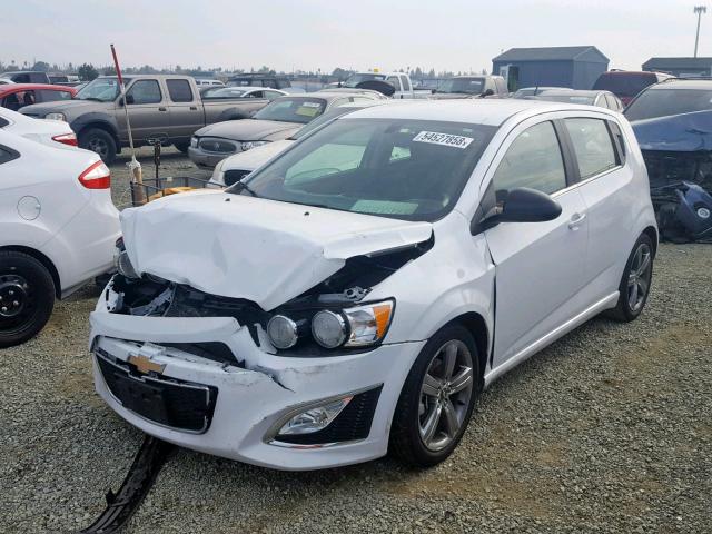 1G1JH6SB8G4146723 - 2016 CHEVROLET SONIC RS WHITE photo 2