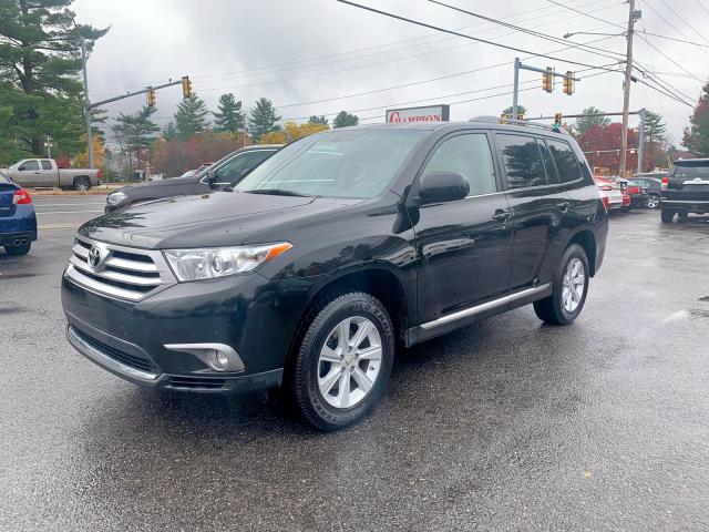 5TDBK3EH7CS129664 - 2012 TOYOTA HIGHLANDER BLACK photo 1