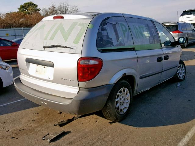 1C4GJ25B62B593534 - 2002 CHRYSLER VOYAGER GRAY photo 4