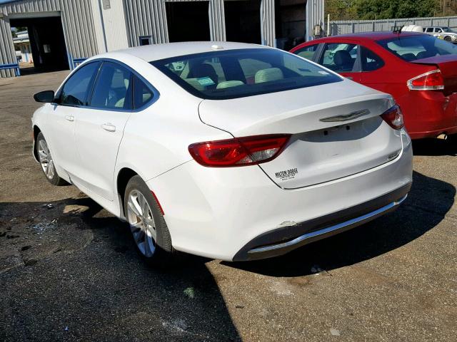 1C3CCCAB9FN736957 - 2015 CHRYSLER 200 LIMITE WHITE photo 3