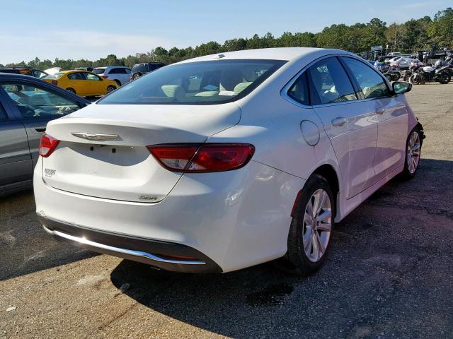 1C3CCCAB9FN736957 - 2015 CHRYSLER 200 LIMITE WHITE photo 4