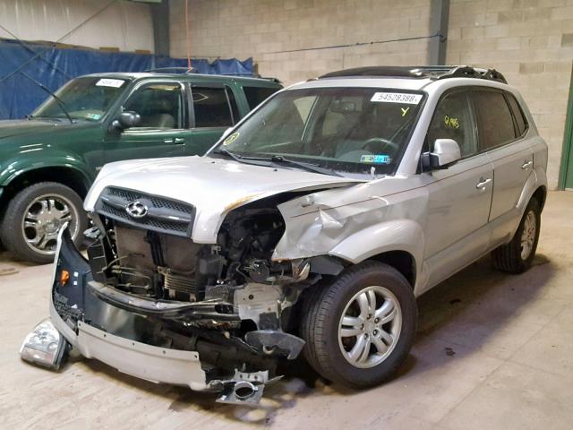 KM8JN72DX7U545457 - 2007 HYUNDAI TUCSON SE SILVER photo 2