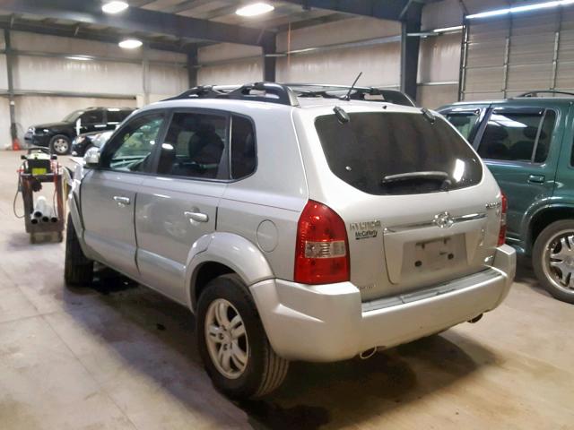 KM8JN72DX7U545457 - 2007 HYUNDAI TUCSON SE SILVER photo 3