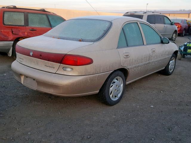 1MEFM13P2WW624982 - 1998 MERCURY TRACER LS BEIGE photo 4