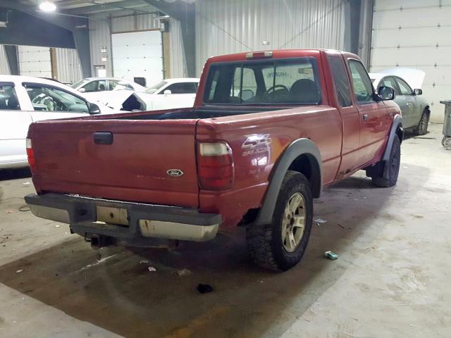 1FTZR45E92TA47277 - 2002 FORD RANGER SUP RED photo 4