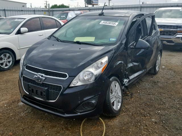 KL8CB6S97EC529630 - 2014 CHEVROLET SPARK LS BLACK photo 2