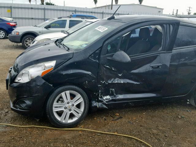 KL8CB6S97EC529630 - 2014 CHEVROLET SPARK LS BLACK photo 9