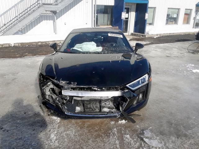 WUAEAAFX2H7904175 - 2017 AUDI R8 5.2 QUA BLACK photo 9