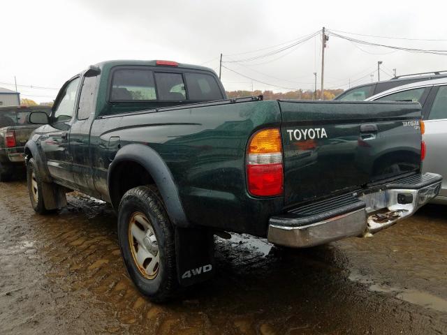 5TEWM72N84Z324772 - 2004 TOYOTA TACOMA XTR GREEN photo 3