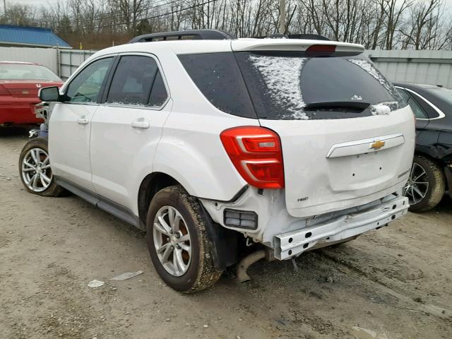 2GNFLFEKXG6284017 - 2016 CHEVROLET EQUINOX LT WHITE photo 3