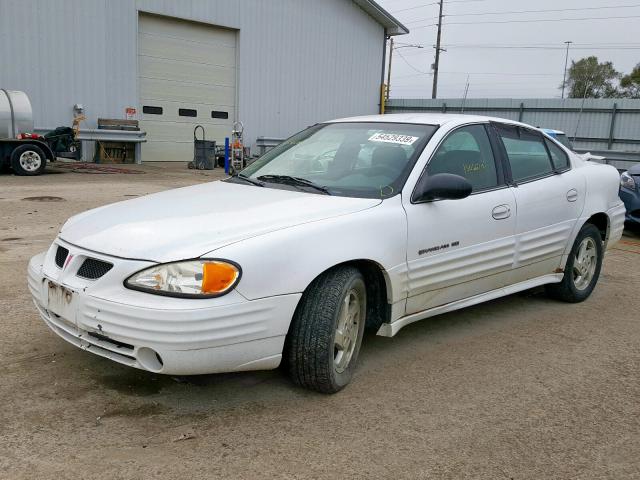 1G2NF52TXYC510153 - 2000 PONTIAC GRAND AM S WHITE photo 2