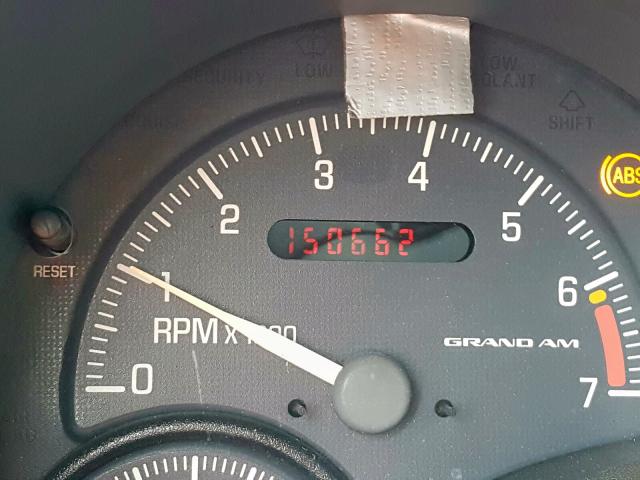 1G2NF52TXYC510153 - 2000 PONTIAC GRAND AM S WHITE photo 8