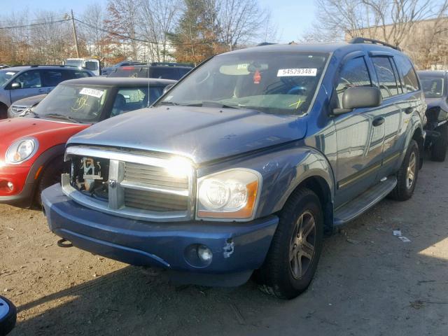 1D8HB58DX4F159176 - 2004 DODGE DURANGO LI BLUE photo 2