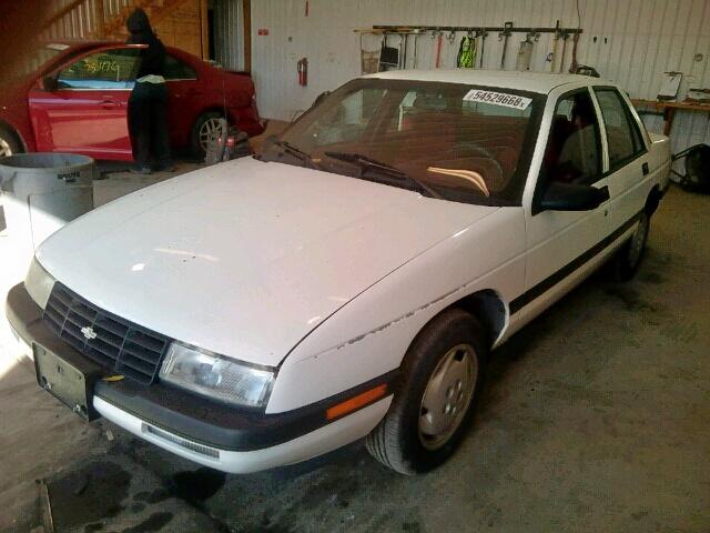 1G1LD55M1RY233967 - 1994 CHEVROLET CORSICA WHITE photo 2