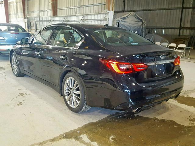 JN1EV7AP9JM591499 - 2018 INFINITI Q50 LUXE BLACK photo 3