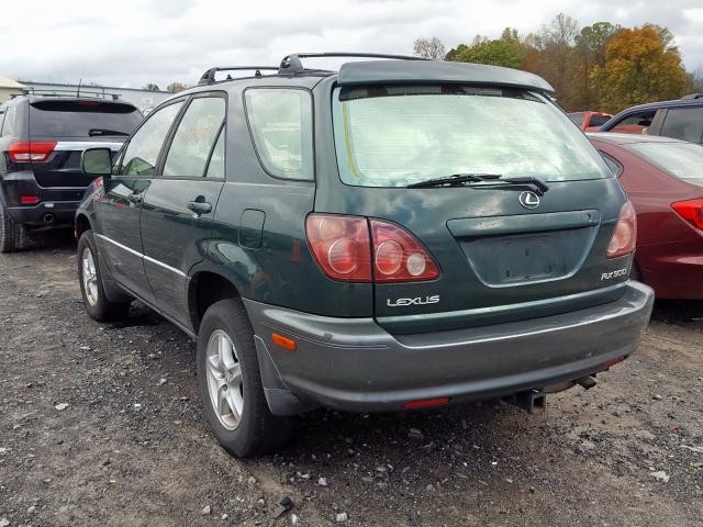 JT6HF10U7X0021181 - 1999 LEXUS RX 300 GREEN photo 3