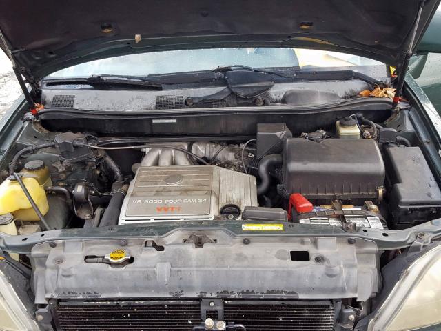 JT6HF10U7X0021181 - 1999 LEXUS RX 300 GREEN photo 7