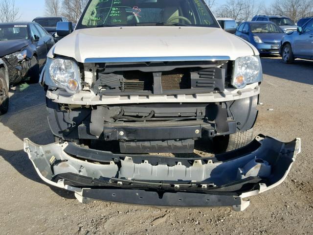 1FMEU75889UA34755 - 2009 FORD EXPLORER L WHITE photo 9