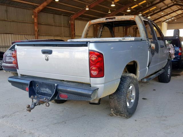 3D7KS28A67G832868 - 2007 DODGE RAM 2500 S SILVER photo 4