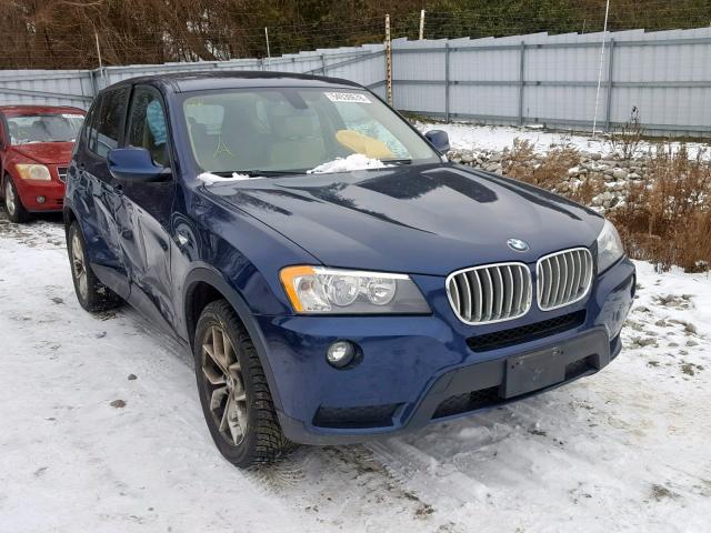 5UXWX9C53E0D12467 - 2014 BMW X3 XDRIVE2 BLUE photo 1