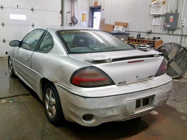 1G2NW12E22C250896 - 2002 PONTIAC GRAND AM G SILVER photo 3