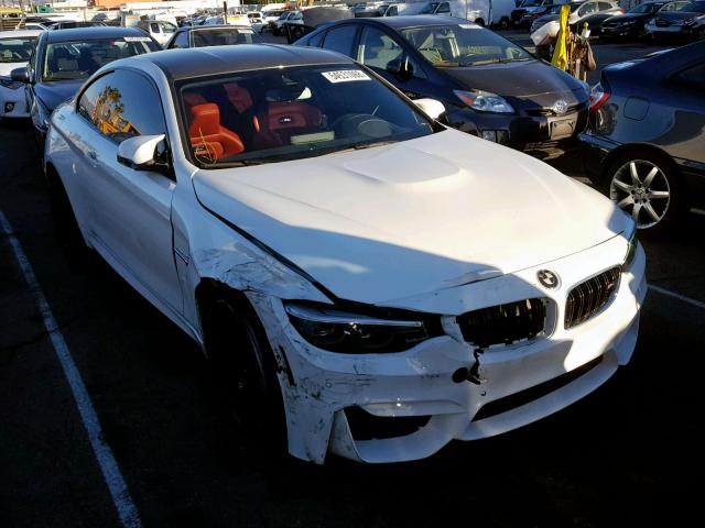 WBS4Y9C56JAA85410 - 2018 BMW M4 WHITE photo 1