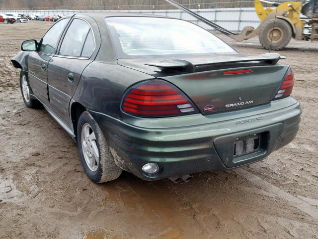 1G2NF52T0YC547230 - 2000 PONTIAC GRAND AM S GREEN photo 3