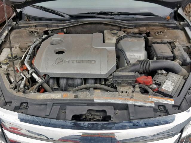 3FADP0L37BR120003 - 2011 FORD FUSION HYB GRAY photo 7