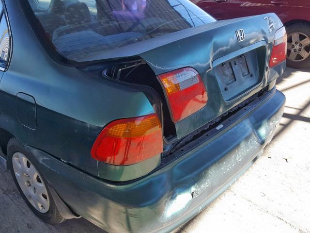 2HGEJ6610YH577447 - 2000 HONDA CIVIC BASE GREEN photo 9