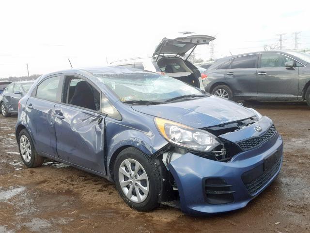 KNADM5A32G6686235 - 2016 KIA RIO LX BLUE photo 1