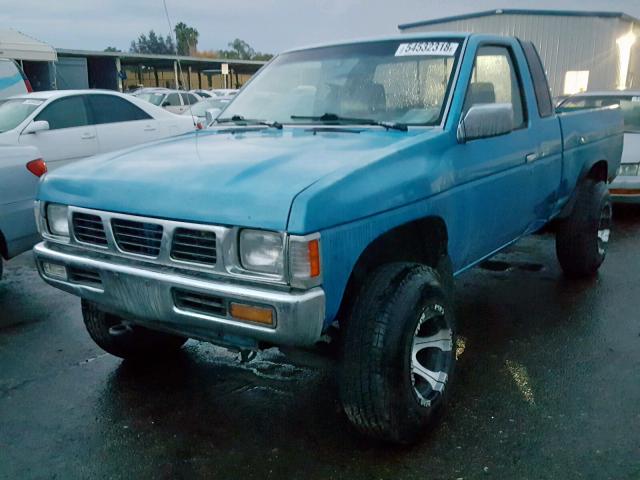 1N6SD16Y5SC351971 - 1995 NISSAN TRUCK KING BLUE photo 2