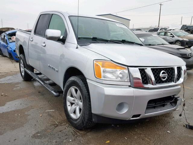 1N6AA0EJ8EN510932 - 2014 NISSAN TITAN S SILVER photo 1