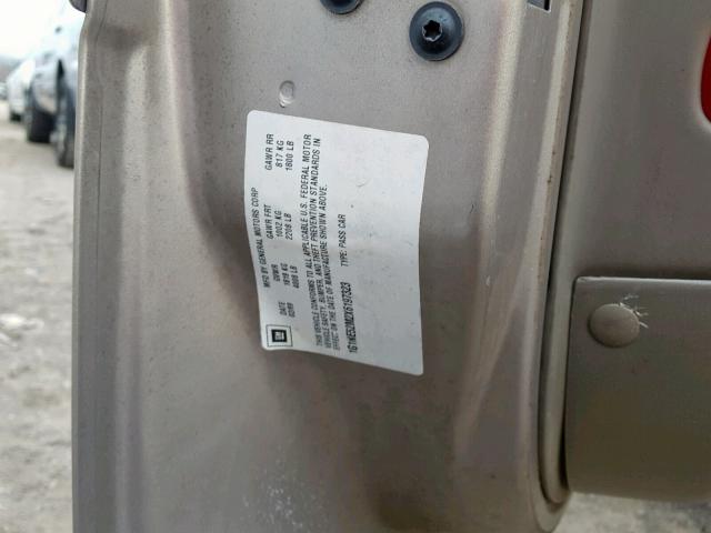 1G1NE52M2X6197323 - 1999 CHEVROLET MALIBU LS 金色 照片 10