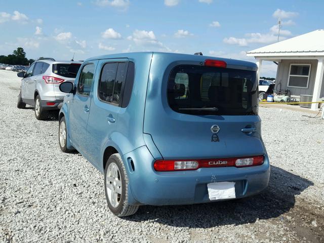 JN8AZ28R09T104271 - 2009 NISSAN CUBE BASE BLUE photo 3