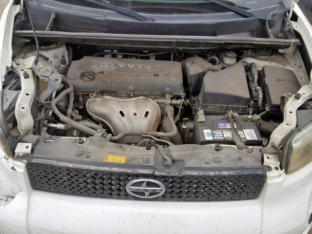 JTLKE50E181008847 - 2008 TOYOTA SCION XB Ақ фото 7