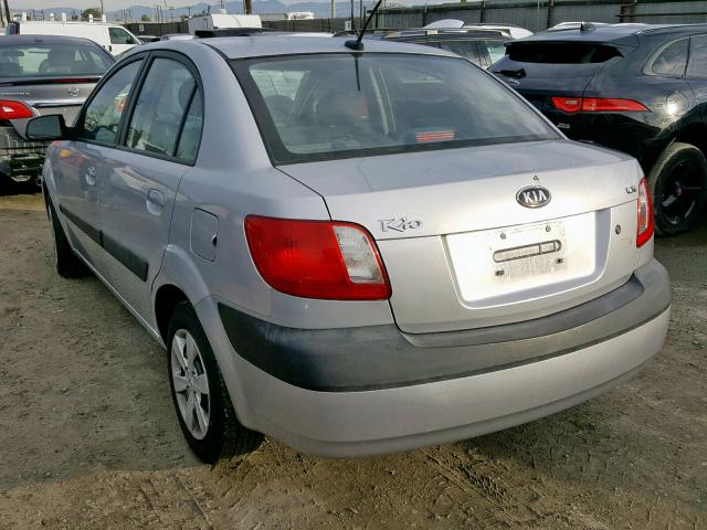 KNADE223496573402 - 2009 KIA RIO BASE SILVER photo 3