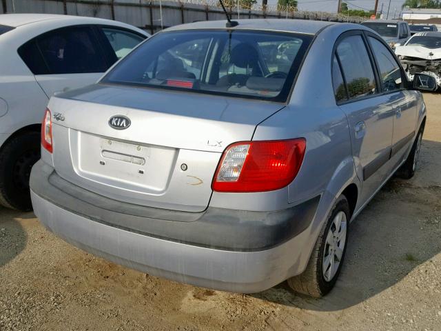 KNADE223496573402 - 2009 KIA RIO BASE SILVER photo 4