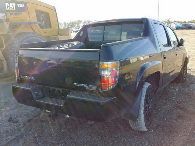 2HJYK16556H537114 - 2006 HONDA RIDGELINE BLACK photo 4