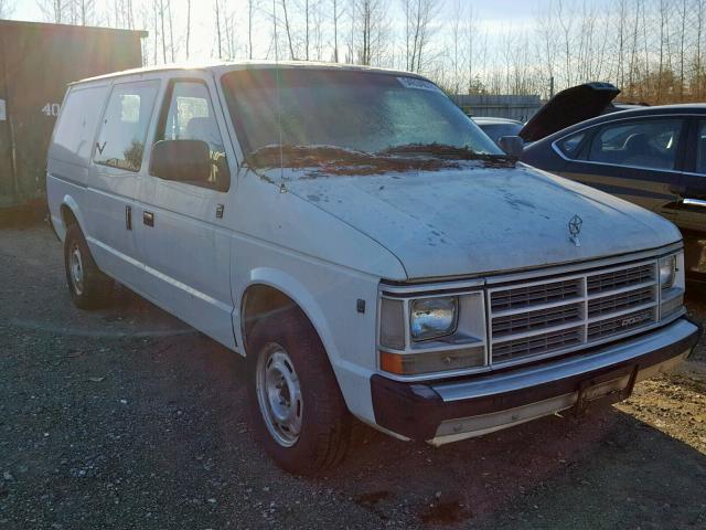 1B7GK14RXLX324365 - 1990 DODGE CARAVAN EX WHITE photo 1