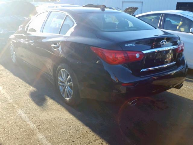 JN1BV7AP8FM343996 - 2015 INFINITI Q50 BASE BLACK photo 3