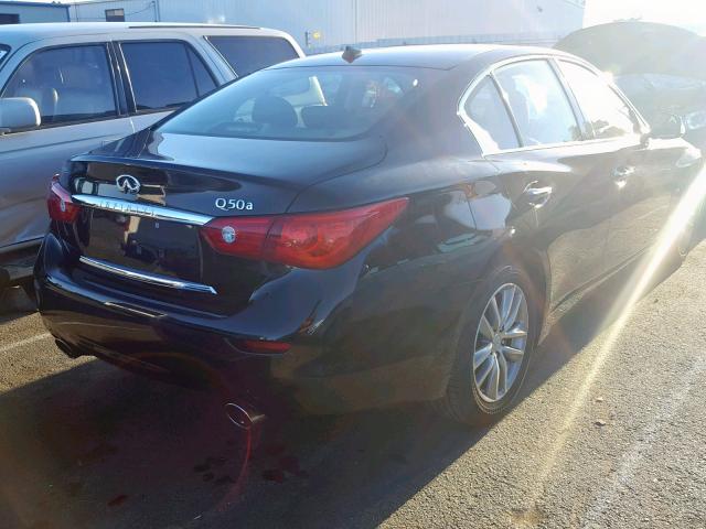 JN1BV7AP8FM343996 - 2015 INFINITI Q50 BASE BLACK photo 4