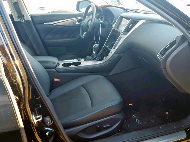 JN1BV7AP8FM343996 - 2015 INFINITI Q50 BASE BLACK photo 5