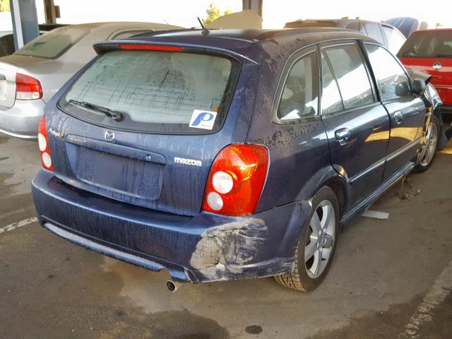 JM1BJ246221629384 - 2002 MAZDA PROTEGE PR BLUE photo 4