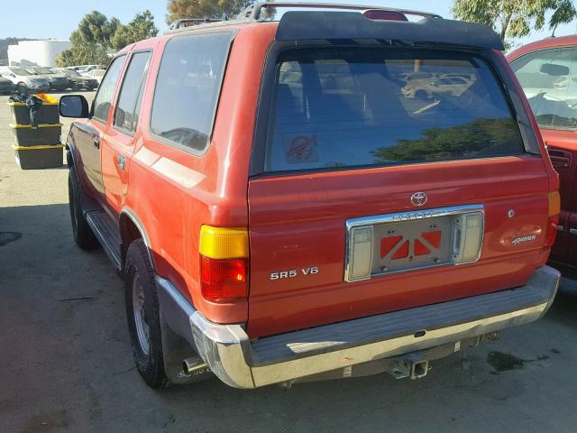 JT3VN39W5R0144757 - 1994 TOYOTA 4RUNNER VN RED photo 3