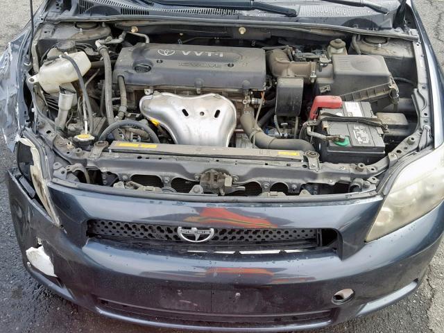 JTKDE167980231075 - 2008 TOYOTA SCION GRAY photo 7