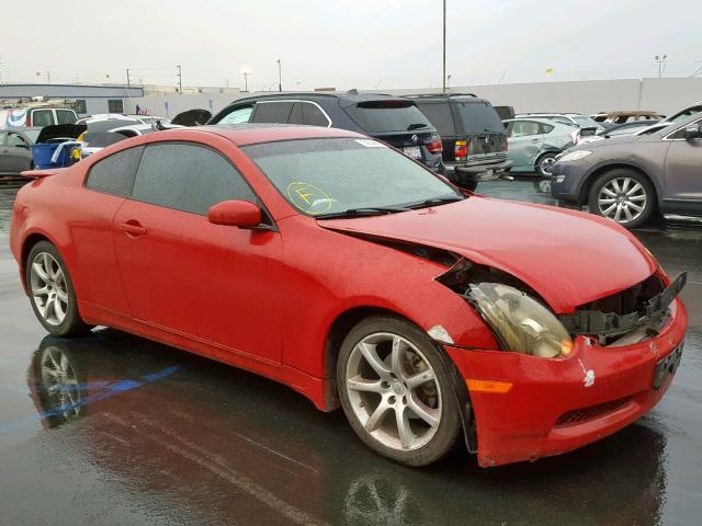 JNKCV54E14M811062 - 2004 INFINITI G35 RED photo 1