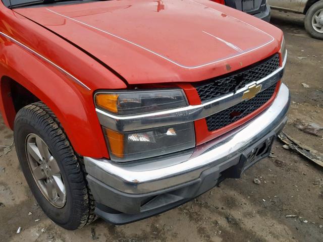 1GCHTDFE1B8119197 - 2011 CHEVROLET COLORADO L RED photo 9